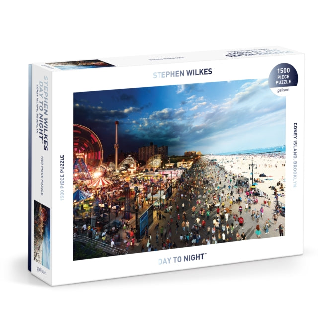 Book cover of: Stephen Wilkes Day To Night? Coney Island 1500 Piece Puzzle