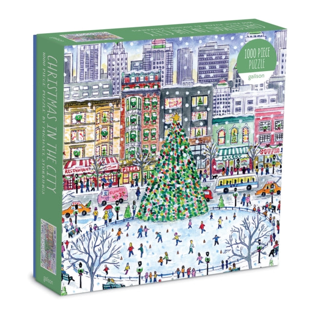 Book cover of: Michael Storrings Christmas in the City 1000 Piece Puzzle. By: GALISON  MICHAEL STO
