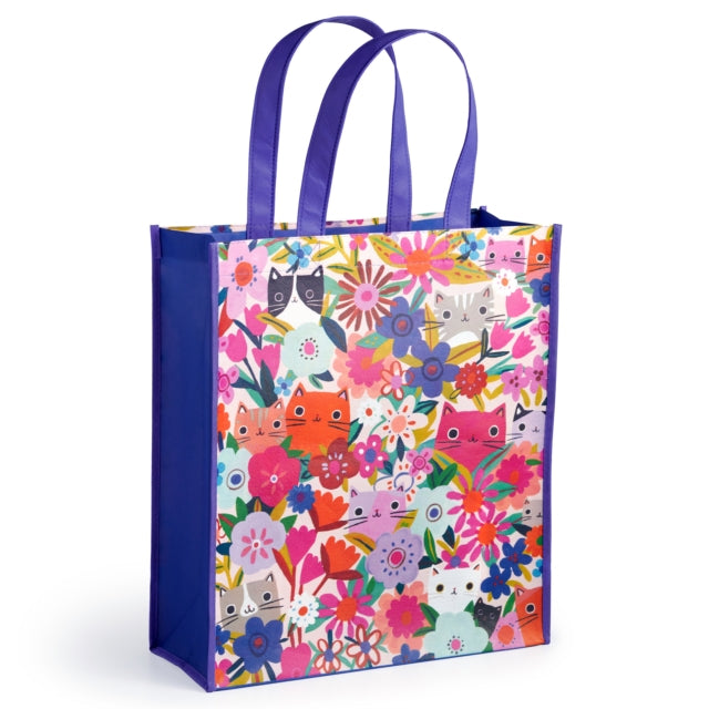 Book cover of: Blooming Cats Reusable Shopping Bag