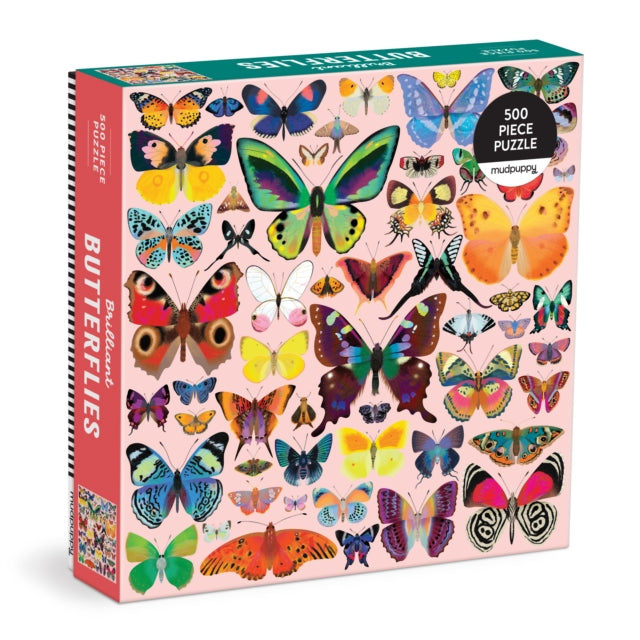 Book cover of: Brilliant Butterflies 500 Piece Family Puzzle