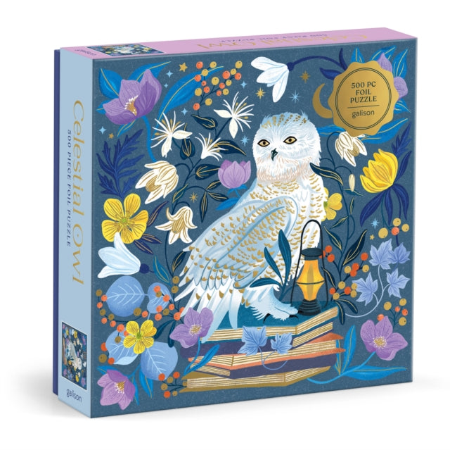 Book cover of: Celestial Owl 500 Piece Foil Puzzle