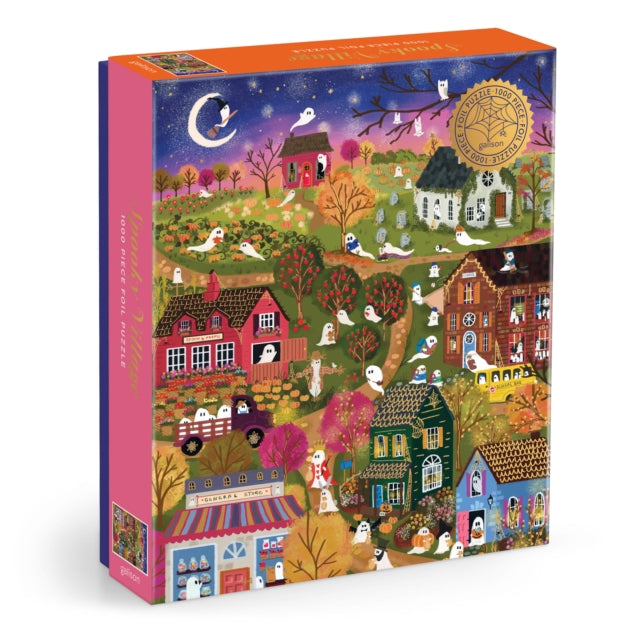 Book cover of: Joy Laforme Spooky Village 1000 Piece Foil Puzzle