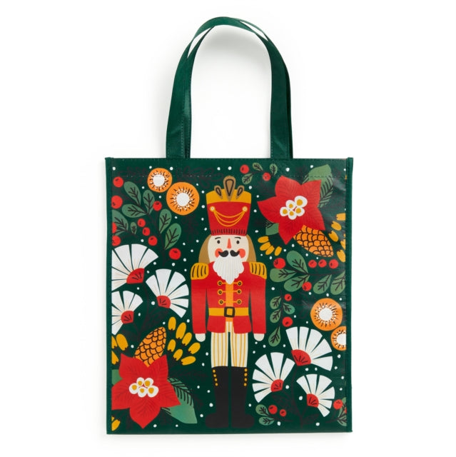 Book cover of: Merry Nutcracker Reusable Shopping Bag. By: Galison