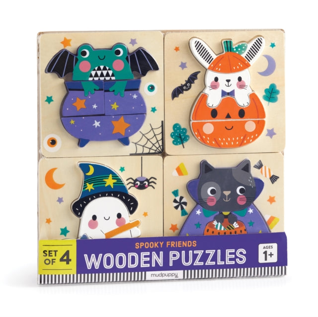 Book cover of: Halloween Set of 4 Wood Puzzles