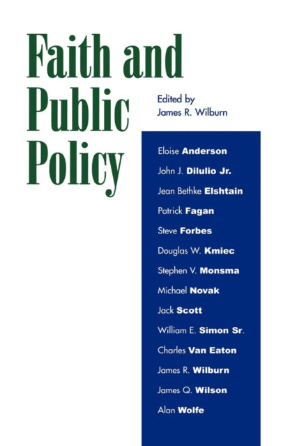 Book cover of: Faith and Public Policy. By: James R. Wilburn