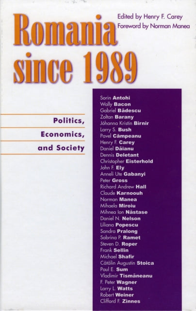 Book cover of: Romania since 1989. By: Henry F. Carey