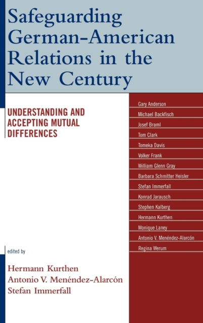 Book cover of: Safeguarding German-American Relations in the New Century. By: Stefan Immerfall