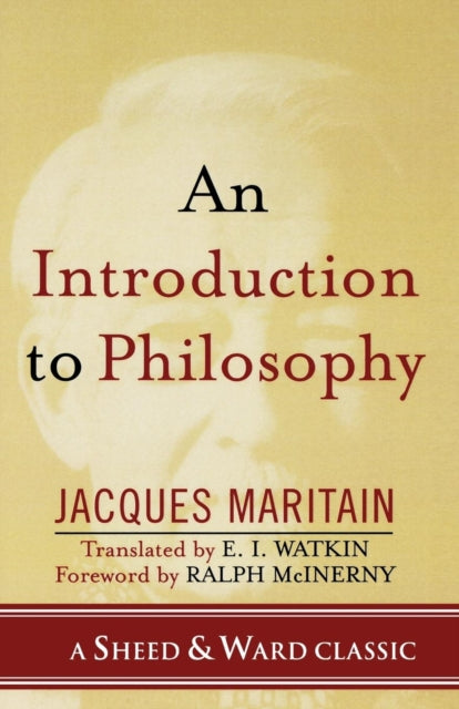 Book cover of: Introduction to Philosophy. By: Jacques Maritain