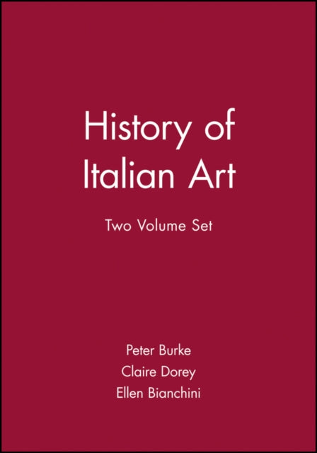 Book cover of: History of Italian Art, 2 Volume Set. By: Peter Burke