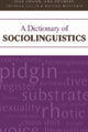 Book cover of: Dictionary of Sociolinguistics
