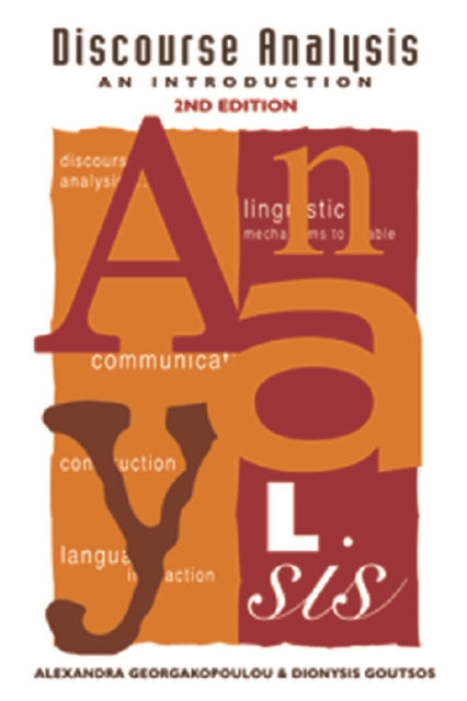 Book cover of: Discourse Analysis. By: Alexandra Georgakopolou