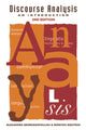 Book cover of: Discourse Analysis. By: Alexandra Georgakopolou