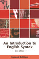 Book cover of: Introduction to English Syntax. By: Jim Miller