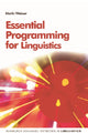 Book cover of: Essential Programming for Linguistics