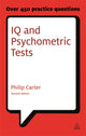 Book cover of: IQ and Psychometric Tests. By: Philip J. Carter