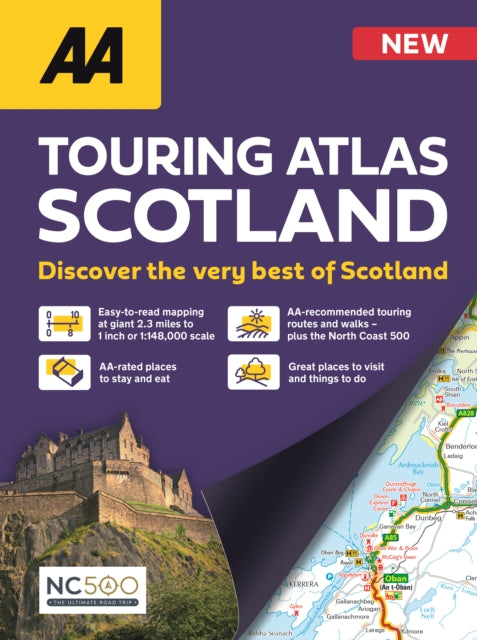 Book cover of: AA Touring Atlas Scotland. By: AA PUBLISHING