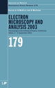 Book cover of: Electron Microscopy and Analysis 2003