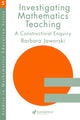 Book cover of: Investigating Mathematics Teaching. By: Barbara Jaworski