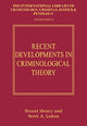 Book cover of: Recent Developments in Criminological Theory. By: Gerald Mars