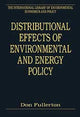 Book cover of: Distributional Effects of Environmental and Energy Policy