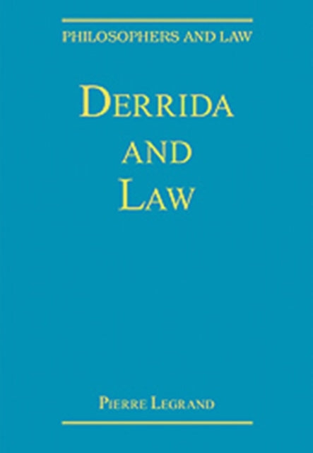 Book cover of: Derrida and Law