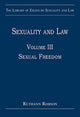 Book cover of: Sexuality and Law. By: Ruthann Robson