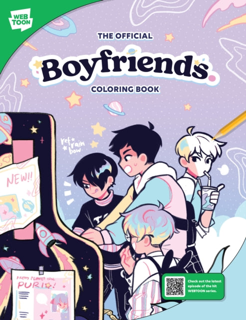 Book cover of: Official Boyfriends. Coloring Book. By: refrainbow