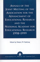 Book cover of: Annals of the Joint Meeting of the Association for the Advancement of Educational Research and the National Academy for Educational Research 1998-1999