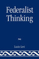 Book cover of: Federalist Thinking