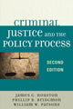 Book cover of: Criminal Justice and the Policy Process. By: James A. Houston