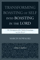 Book cover of: Transforming Boasting of Self into Boasting in the Lord