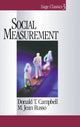 Book cover of: Social Measurement. By: Donald T. Campbell