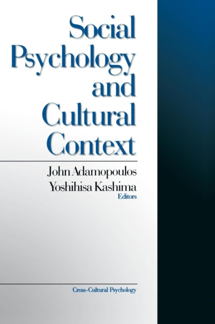 Book cover of: Social Psychology and Cultural Context