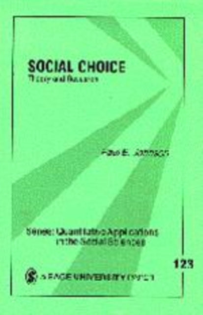 Book cover of: Social Choice