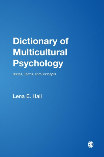 Book cover of: Dictionary of Multicultural Psychology. By: Lena E. Hall