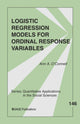 Book cover of: Logistic Regression Models for Ordinal Response Variables. By: Ann Aileen O'Connell
