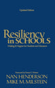 Book cover of: Resiliency in Schools. By: Nan Henderson