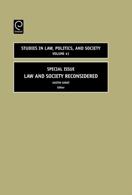 Book cover of: Law and Society Reconsidered. By: Austin Sarat