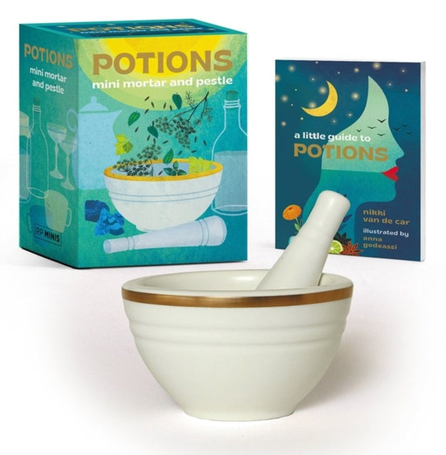 Book cover of: Potions Mini Mortar and Pestle. By: Nikki Van De Car