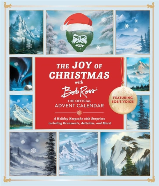 Book cover of: Joy of Christmas with Bob Ross: The Official Advent Calendar (Featuring Bob's Voice!). By: Running Press