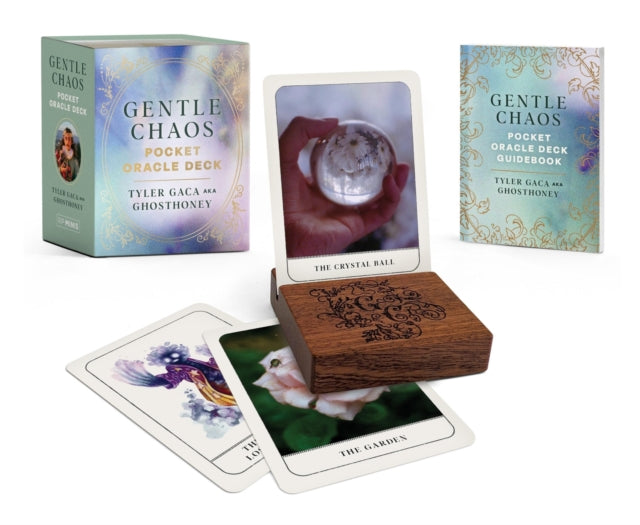 Book cover of: Gentle Chaos Pocket Oracle Deck. By: Tyler Gaca
