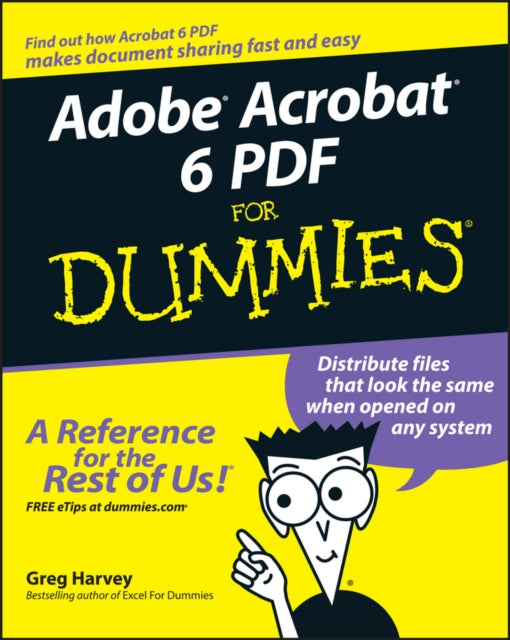 Book cover of: Adobe Acrobat 6 PDF For Dummies. By: Greg Harvey