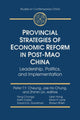 Book cover of: Provincial Strategies of Economic Reform in Post-Mao China