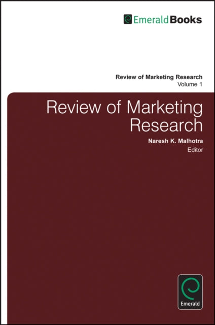Book cover of: Review of Marketing Research. By: Naresh K. Malhotra