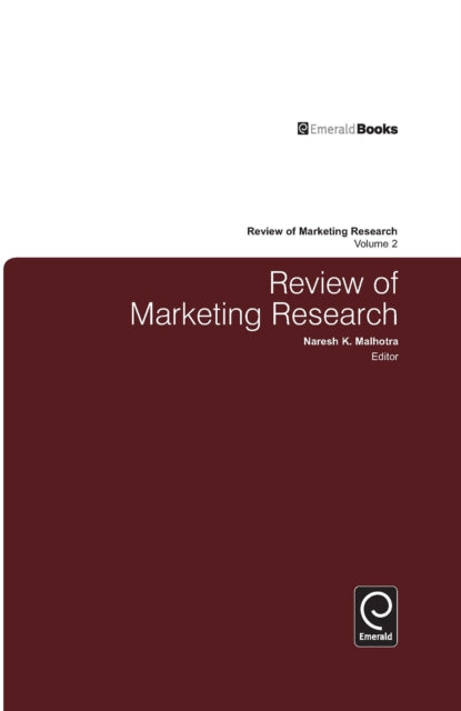 Book cover of: Review of Marketing Research. By: Naresh K. Malhotra