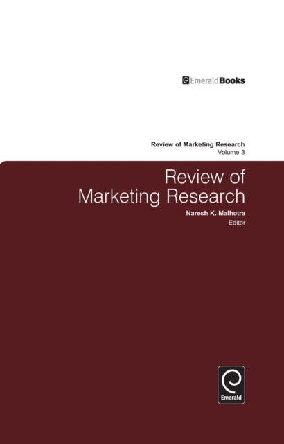 Book cover of: Review of Marketing Research. By: Naresh K. Malhotra
