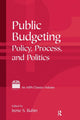 Book cover of: Public Budgeting. By: Irene Rubin