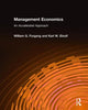Book cover of: Management Economics: An Accelerated Approach. By: William G. Forgang