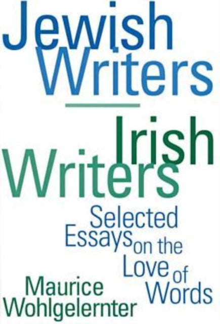 Book cover of: Jewish Writers/Irish Writers
