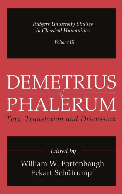 Book cover of: Demetrius of Phalerum. By: William W. Fortenbaugh